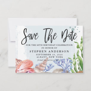 60. Geburtstagsparty Save The Date