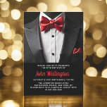 60. Geburtstagsveranstaltung von Black and Red Tux Einladung<br><div class="desc">Feiern Sie stilvoll mit dieser Black and Red Tuxedo Geburtstagsveranstaltung Einladung, die Eleganz und Eleganz ausstrahlt. Der schwarze Hintergrund und die Akzente Set für eine luxuriöse Affäre, perfekt für ein Meilenstein-Fest. Mit seinem raffinierten, tuxedo-inspirierten Design, erweckt diese Einladung das Wesen eines eleganten Abends voller unvergesslicher Momente. Personalisieren Sie es mit...</div>