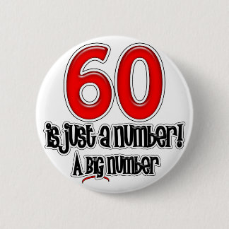 60 gerade ist ein Zahl-Knopf Button