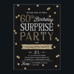 60. Glitzerconfetti-Überraschungs-Party Einladung<br><div class="desc">Dieser Chic und stilvolle 60. Geburtstags-Überraschungs-Party Einladung kennzeichnet ein elegantes Imitat-RosengoldGlitter Confettithema mit moderner Typografie. Fertigen Sie Hintergrundfarbe zur Matchereignis-Themafarbe besonders an. Für eine sogar denkwürdige Einladung wählen Sie eine gestempelschnittene Form, ein strukturiertes Papier oder ein doppeltes starkes Papier vor. Für ein kundenspezifisches Geburtstagsjahr bitte schicken Mitteilung wir und wir...</div>