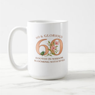 60 & Glorious - Blühende Grace Kaffeetasse