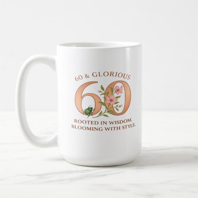 60 & Glorious - Blühende Grace Kaffeetasse (Links)