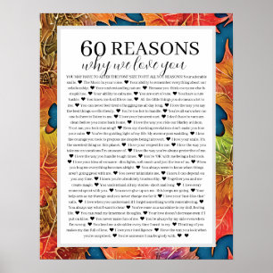 60 Gründe für die Liebe Poster