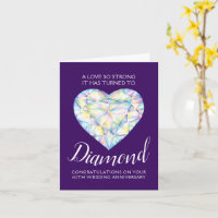 60. Hochzeit Jahrestag Diamant Liebe so stark
