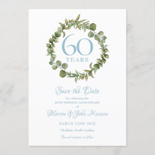 60. Hochzeitsfeier Garland  Einladung