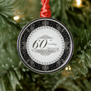 60. Hochzeitsfeier Ornament Aus Metall