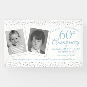 60. Hochzeitsjubiläum Kind Fotos Willkommen Banner