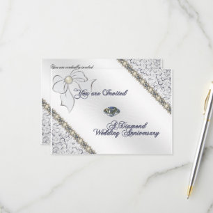 60. Hochzeitsjubiläum RSVP-Karte RSVP Karte