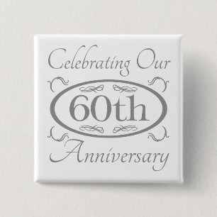 60. Hochzeitstag Button