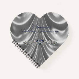 60. Hochzeitstag Diamantherz Notizbuch