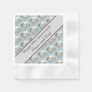 60. Hochzeitstag Diamond Serviette