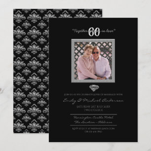 60. Hochzeitstag - Einladungen mit FOTO hinzufügen