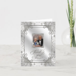 60. Hochzeitstag Foto Dankeschön Karte