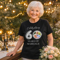 60. Hochzeitstag Foto Diamanten schwarz