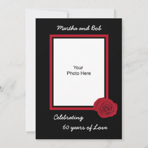 60. Hochzeitstag Foto zur Einladung