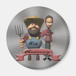 60. Hochzeitstag-Geschenke Magnet