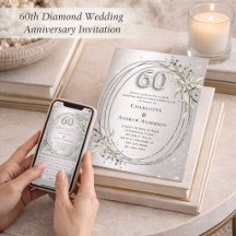 60. Hochzeitstag Silbergrün Diamanten