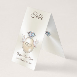 60. Hochzeitstag Tischnummernzelte