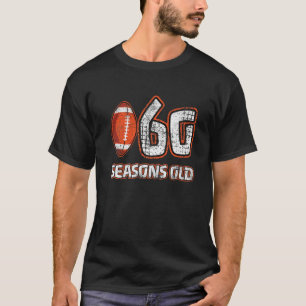 60 Jahre 60. Fußballsaison Alter Sonnenfußball T-Shirt