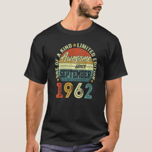 60 Jahre alt Großartig seit September 1962 60. G T-Shirt