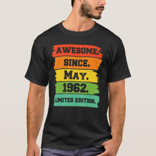 60 Jahre alt Phantastisch seit Mai 1962 20. Geburt T-Shirt