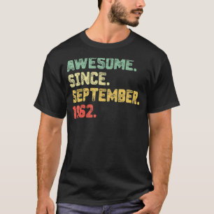 60 Jahre alt Phantastisch seit September 1962 60. T-Shirt
