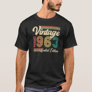 60 Jahre alt Vintag 1963 60. Geburtstag 50 T-Shirt