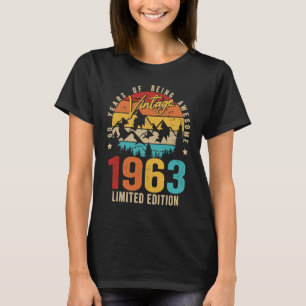 60 Jahre alt Vintag Phantastisch seit 1963 T-Shirt
