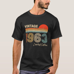 60 Jahre alte Geschenke Vintag 1963 limitierte Auf T-Shirt