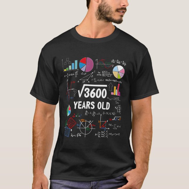 60 Jahre alter Mathematiklehrer Platz Wurzel von 3 T-Shirt (Vorderseite)