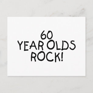 60 Jahre alter Rock Postkarte