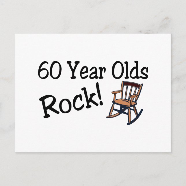 60 Jahre alter Rock (Rockstuhl) Postkarte (Vorderseite)
