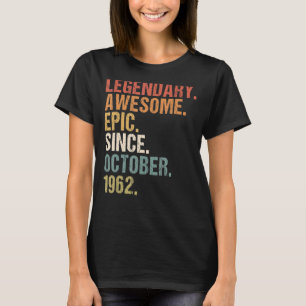 60 Jahre alter Witz Phantastisch seit Oktober 1962 T-Shirt