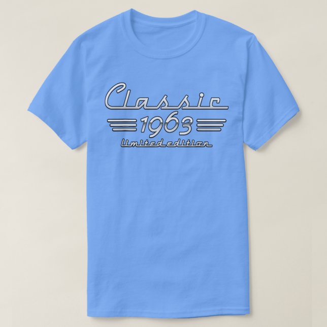 60 Jahre altes Geschenk Classic 1963 Limited Editi T-Shirt (Design vorne)