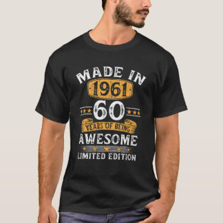 60 Jahre altes Geschenk gemacht 1961 Limited Editi T-Shirt