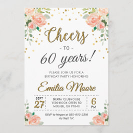 60 Jahre Chic Ladys 60. Geburtstagsparty Einladung