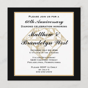 60 Jahre Diamond Einladung