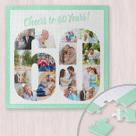 60 Jahre Foto Collage Square<br><div class="desc">Say Cheers to 60 Years mit einem maßgeschneiderten Foto Puzzle für ein einzigartiges 60. Geburtstagsgeschenk. Die Bildvorlage ist für Sie Set, um Ihre Fotos hinzuzufügen, die in Form einer Nummer 60 angezeigt werden. Die Foto-Collage hat eine Vielzahl von Landschafts-, Quadrat- und Portrait-Fotos, die Ihnen viel Flexibilität bei der Platzierung Ihrer...</div>