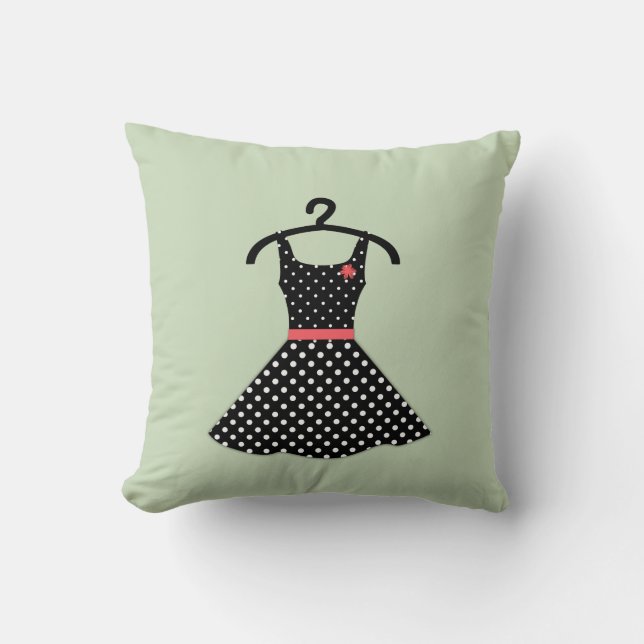 60 Jahre, Kleid Kissen (Vorderseite)