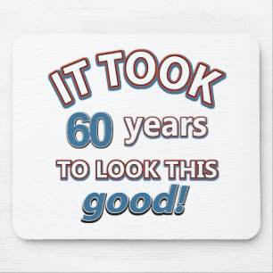 60. Jahrgeburtstagsentwürfe Mousepad