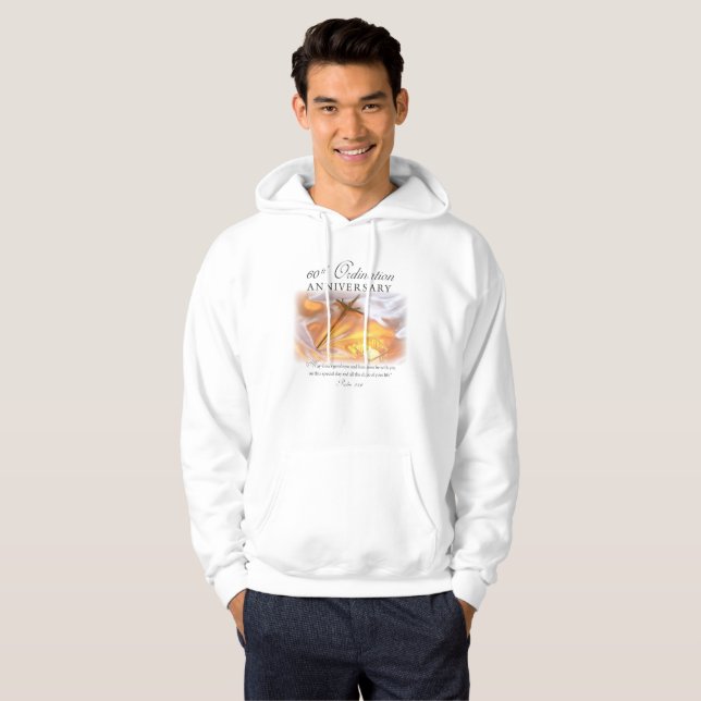60. Jubiläum der Ordination, Kreuzkerze Hoodie (Vorne ganz)