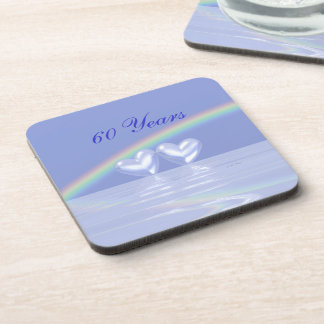 60. Jubiläum Diamond Hearts Getränkeuntersetzer