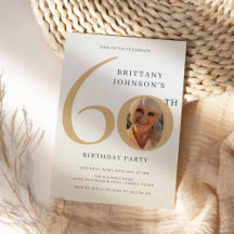 60 Jubiläum Foto Elegant 60. Geburtstag