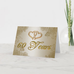 60. Jubiläum Goldsatin Einladung