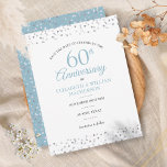 60. Jubiläum Hört Confetti Save the Date Ankündigungspostkarte<br><div class="desc">Entworfen,  um mit unserer 60-jährigen Hearts Confetti Kollektion zu koordinieren. Mit feinen Herzen Konfetti. Personalisieren Sie mit Ihrem besonderen 60 Jahre Diamantenjubiläum Save the Date Informationen in schicken Schriften. Entwickelt von Thisisnotme©</div>