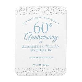 60. Jubiläum Save the Date Liebe Hört Magnet