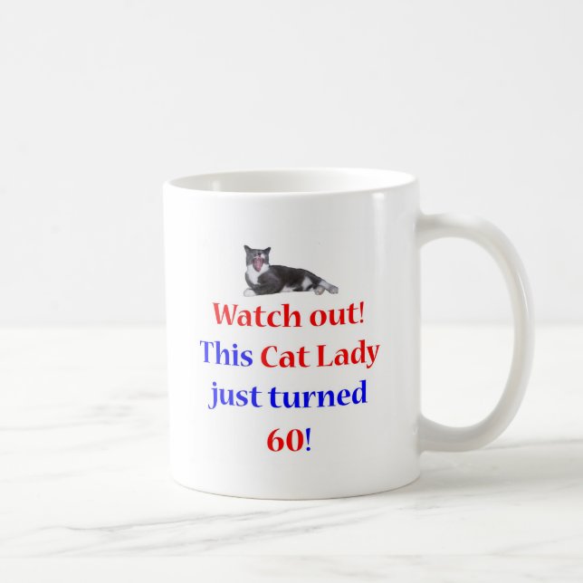 60 Katzen-Dame Kaffeetasse (Rechts)