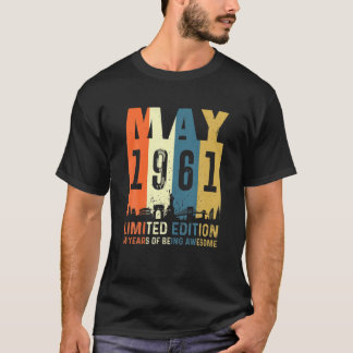 60 limitierte Ausgabe, Made in May 1961 60. Geburt T-Shirt