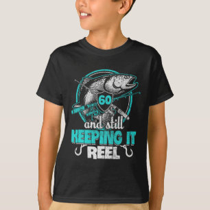 60. lustiger Angel-Geburtstags-Shirt Angler Keepin T-Shirt