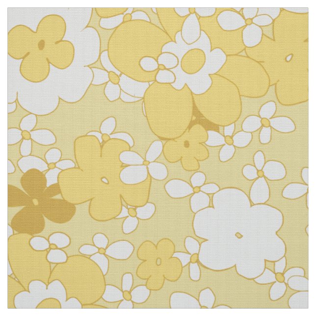 60 pastellgelbe Blumenstoffe Stoff (Muster)